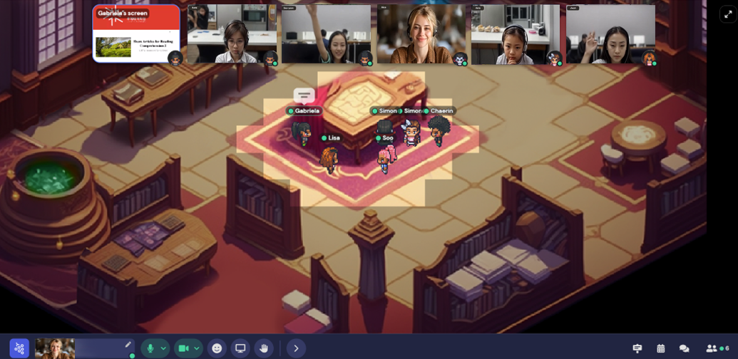 A classroom in the metaverse